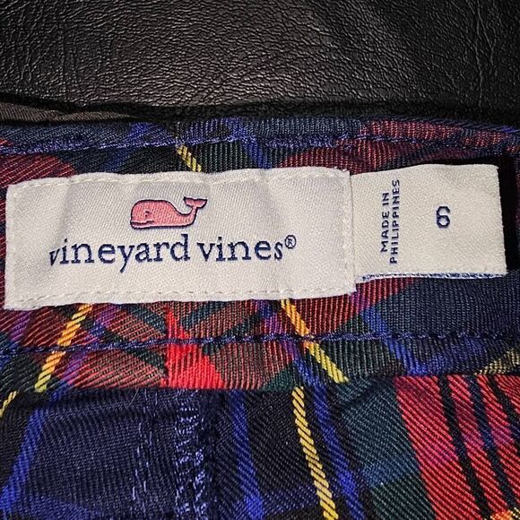 Vineyard Vines Womens Jolly Plaid Jamie High Rise 5 Pocket Pants‎ 6 - Picture 5 of 6